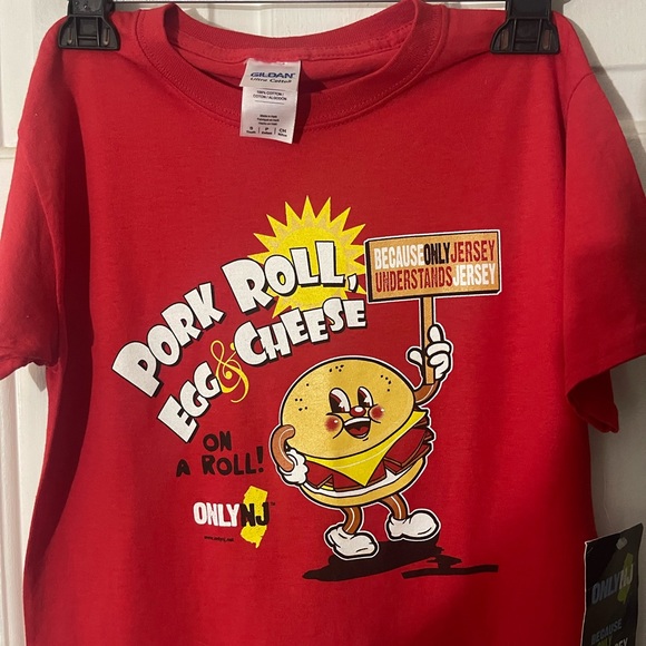 HTF ! New Jersey Pork Roll Youth Tee New ! - Picture 2 of 4